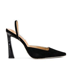 Tony Bianco Tiamo Slingback Heel in Black Suede high heel pointed toe